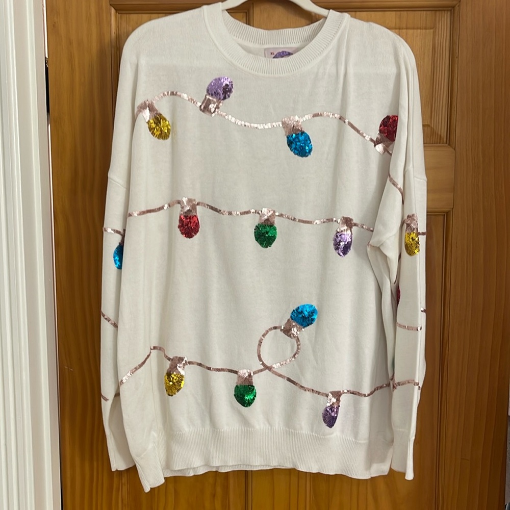 Sparkle city XL sweater